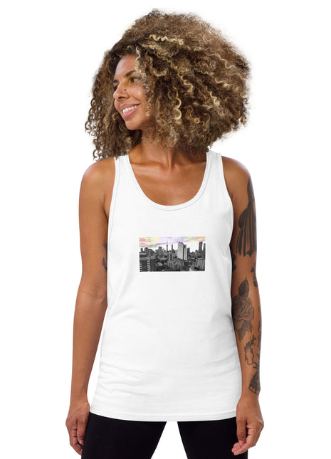 Toronto Icons - The Village Skyline - Regular Fit Unisex Tank Top