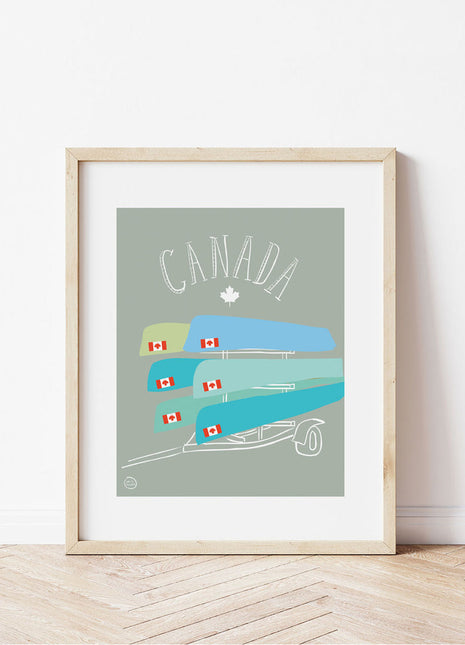 Print - Canoe Trailer
