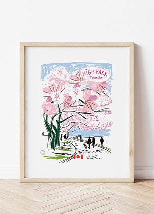 Print - High Park Cherry Blossoms
