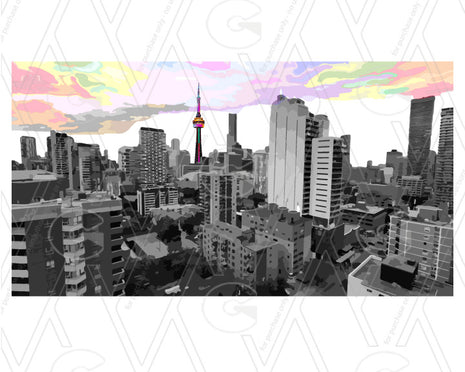 Toronto Icons - The Village Skyline - Print
