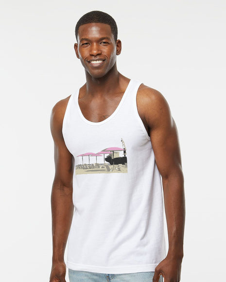 Pretty in Pink Umbrellas Graphic Tank Top