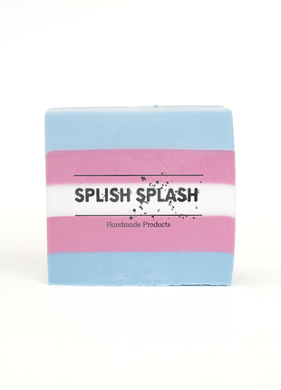 Trans Flag Raspberry Pink Lemonade Cocoa Butter Soap & Vegan