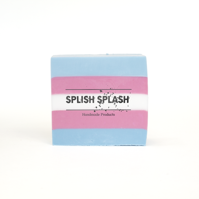 Trans Flag Raspberry Pink Lemonade Cocoa Butter Soap & Vegan