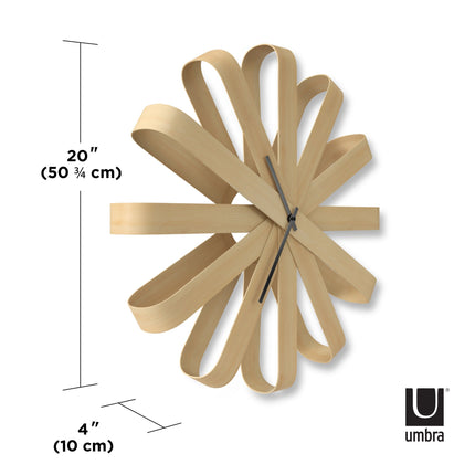 Ribbonwood Wall Clock