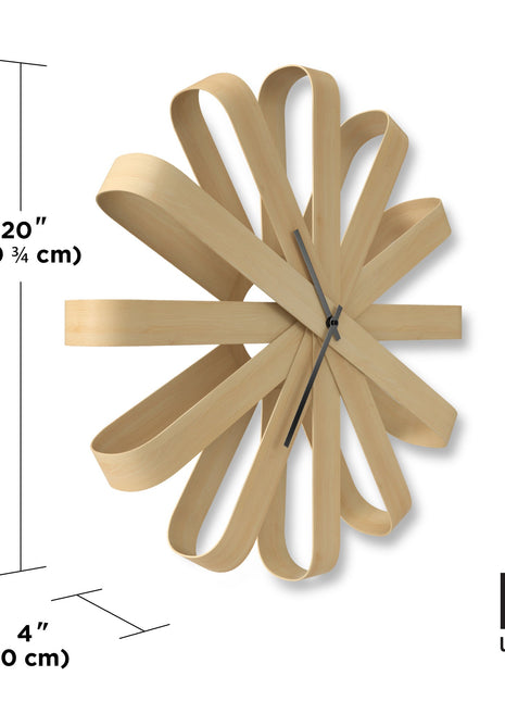 Ribbonwood Wall Clock