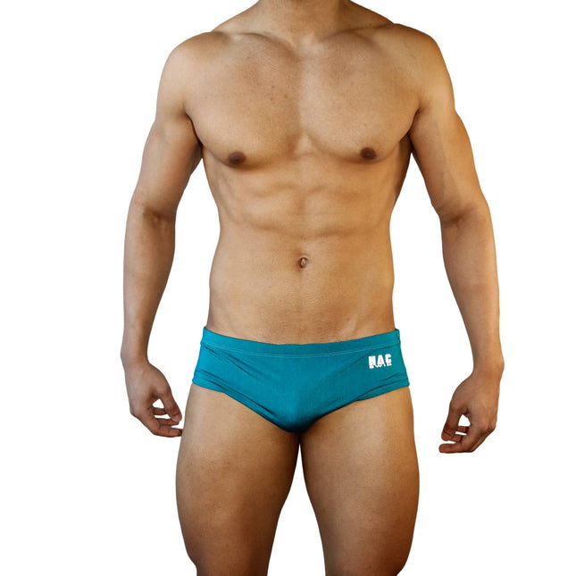 Vintage Cut Swim Brief - Turquoise